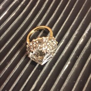 Swarovski crystal geode ring